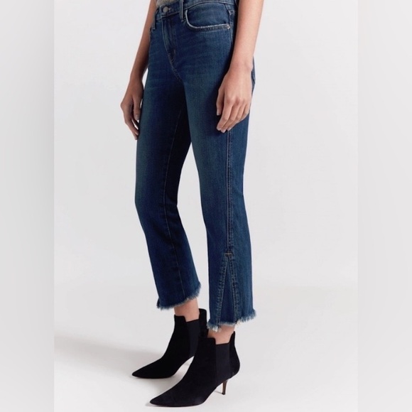 CURRENT Elliot Sz 26 The Fan Kick Crop Flare Jeans - Picture 4 of 8